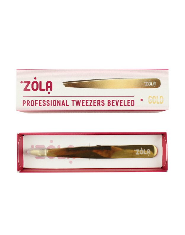 ZOLA BEVELED tweezers (profesionalus kirstas pincetas)