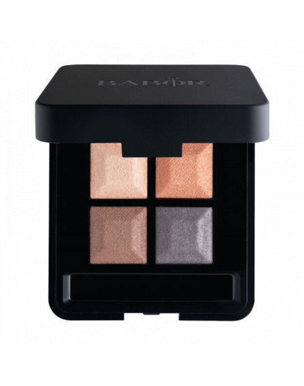 Babor Eye Shadow Quattro Šilkinės tekstūros 4 atspalvių akių šešėlių paletė 4g, 04 Day&Night