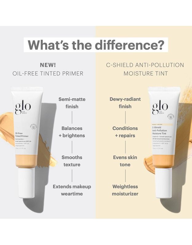 GLO SKIN BEAUTY - ATSPALVĮ SUTEIKIANTI MAKIAŽO BAZĖ BE ALIEJAUS SPF 30 / PROTECT+PREVENT OIL-FREE TINTED PRIMER SPF 30 4