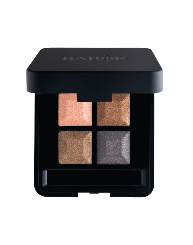 Babor Šilkinės tekstūros 4 atspalvių Akių šešėlių paletė Eye Shadow Quattro 02 Smokey
