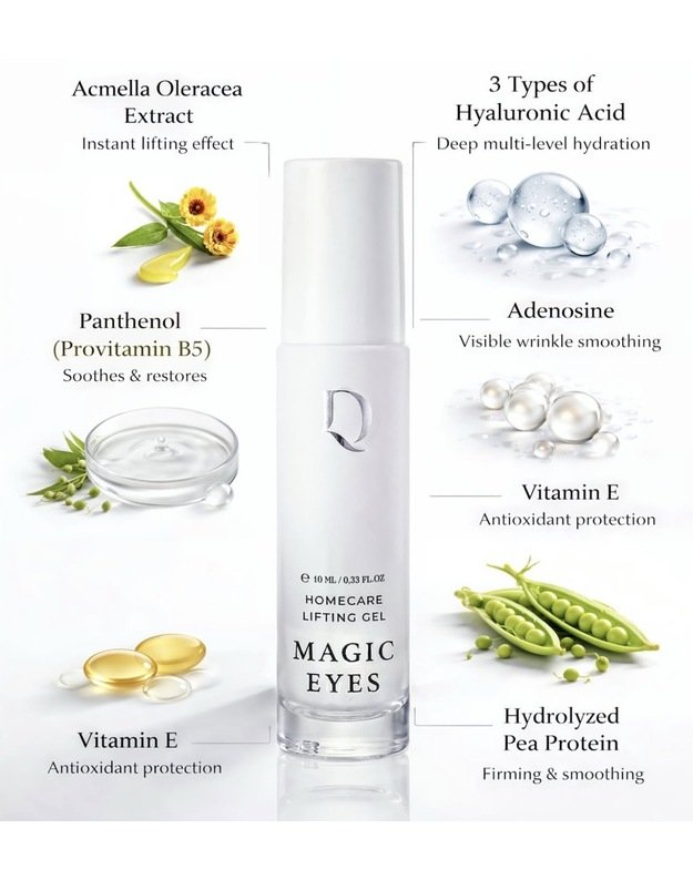 DA LASHES- magic eyes liftinguojantis paakių gelis 1