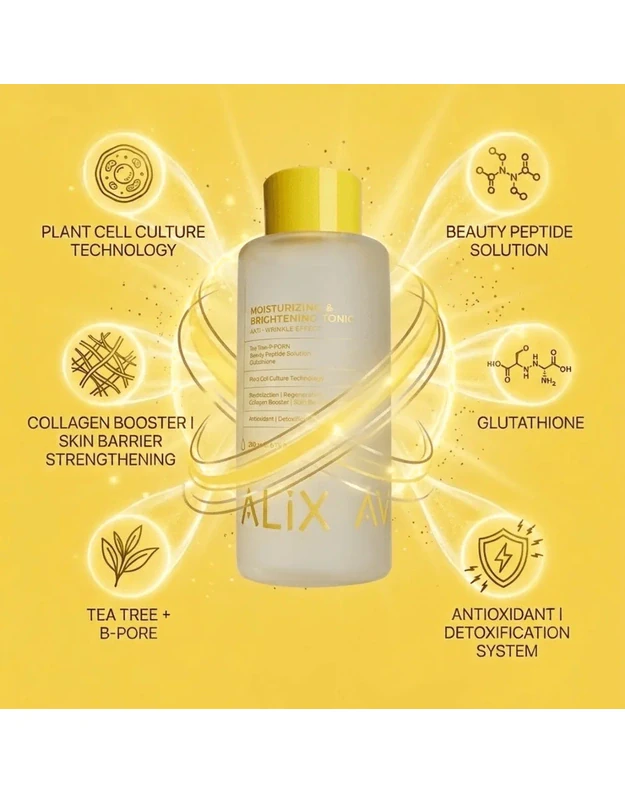 Alix Avien MOISTURIZING & BRIGHTENING TONIC- maitinamasis ir šviesinamasis veido tonikas