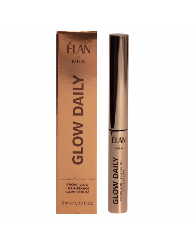 ELAN GLOW DAILY - antakių ir blakstienų fiksavimo gelis - serumas, 5 ml