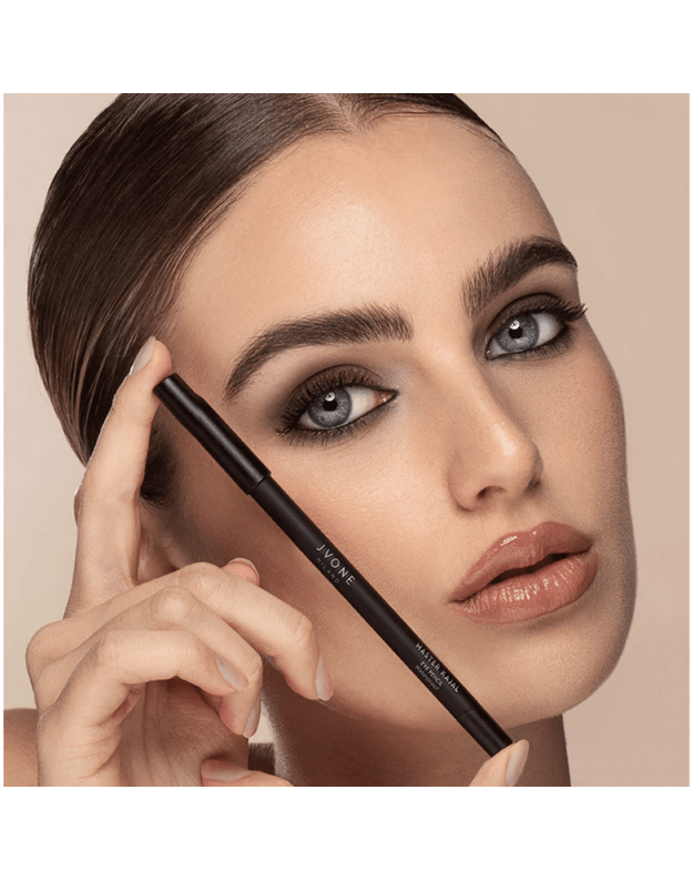JVONE MILANO akių kontūro pieštukas BLACK KAJAL - juodos sp. NUDE GLOW kolekcija 1