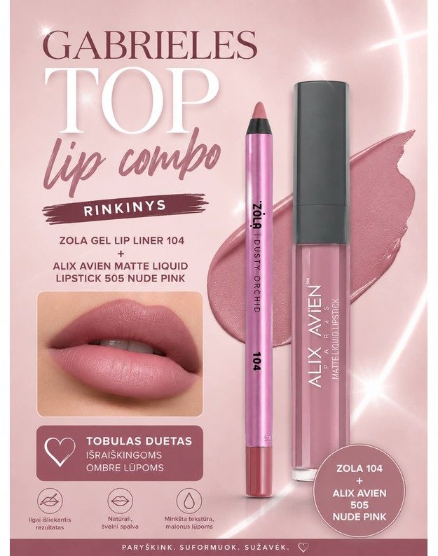 Gabrielės TOP Lip Combo rinkinys
