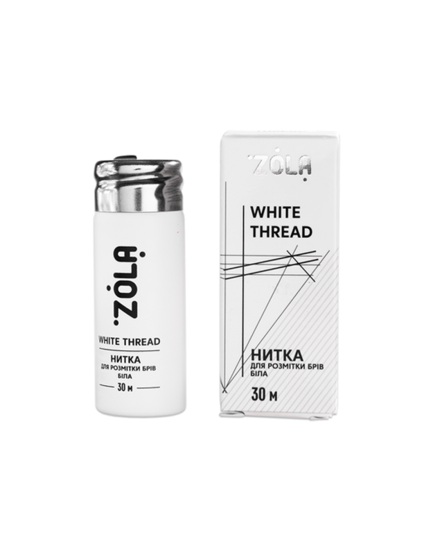ZOLA baltas žymėjimo siūlas antakių dizaino eskizui 1