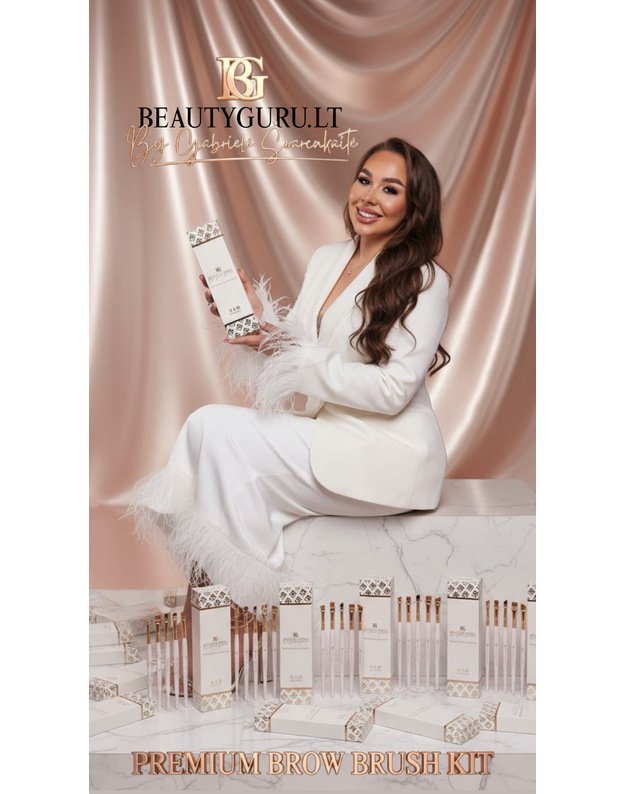 PREMIUM BROW BRUSH  - BEAUTY GURU by Gabrielė Švarcukaitė teptukai 1