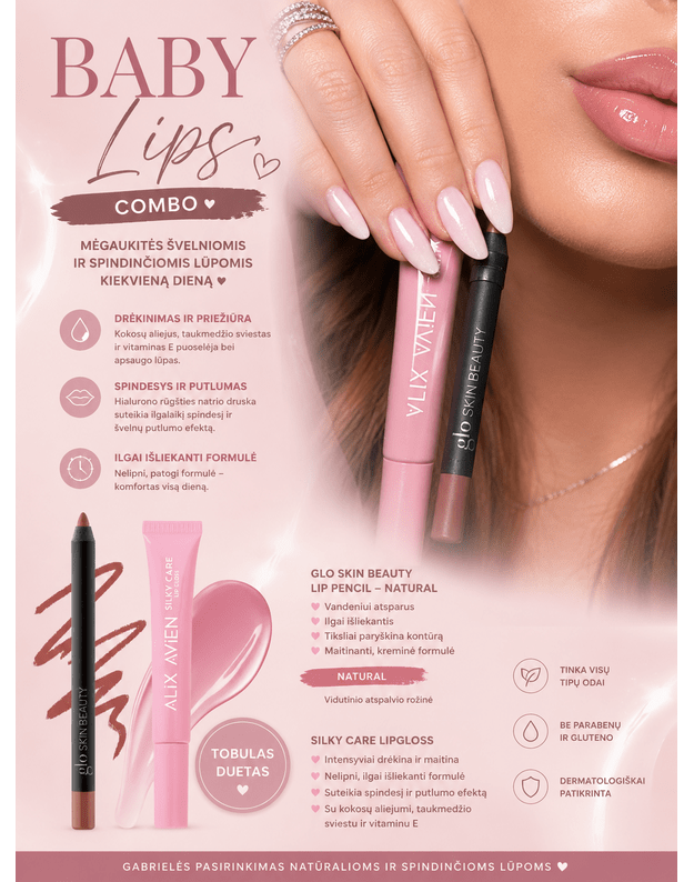Gabrielės BABY Lips Combo rinkinys