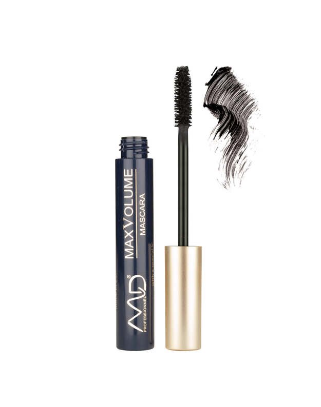 MD PROFESSIONNEL blakstienų tušas MAX VOLUME, 10 ml, BLACK juodos spalvos