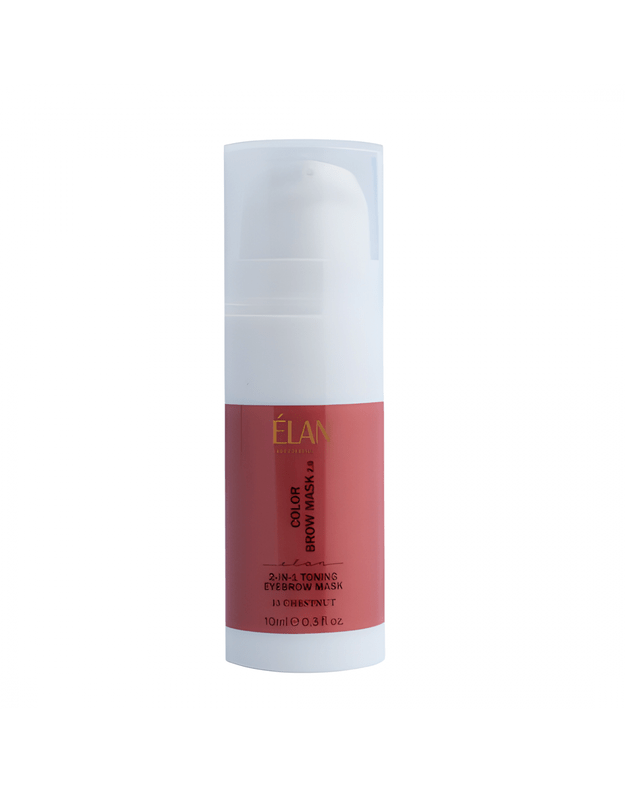 ELAN COLOR BROW MASK: 10ml CHESTNUT tonuojanti ir maitinanti antakių kaukė