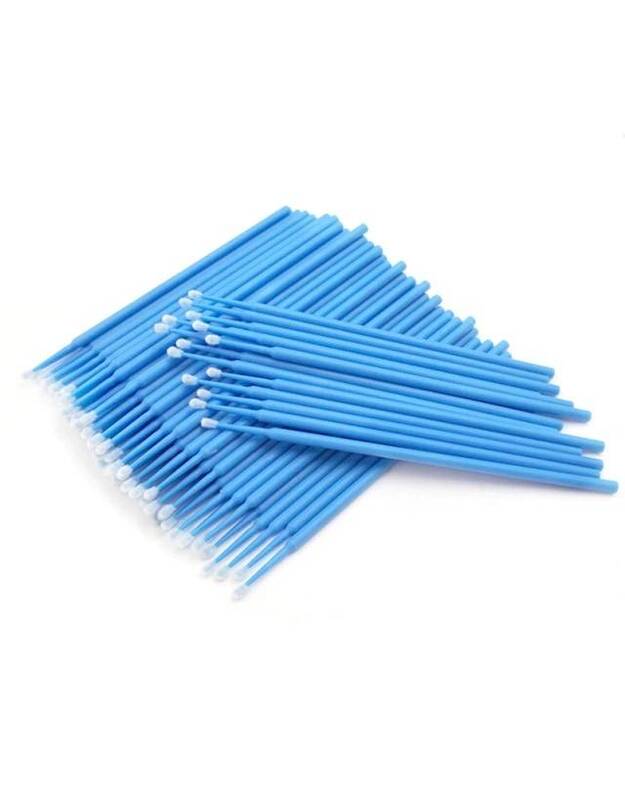 Mikrošepetėliai (microbrush) mėlyni 100vnt.