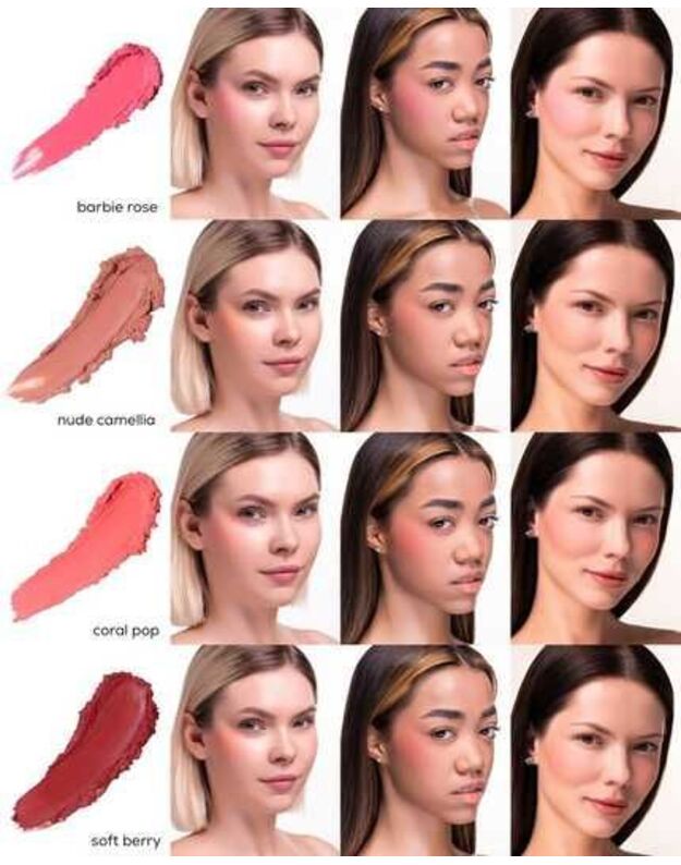 ZOLA Kreminiai skaistalai „Cream Blush“ įv. spalvos 1