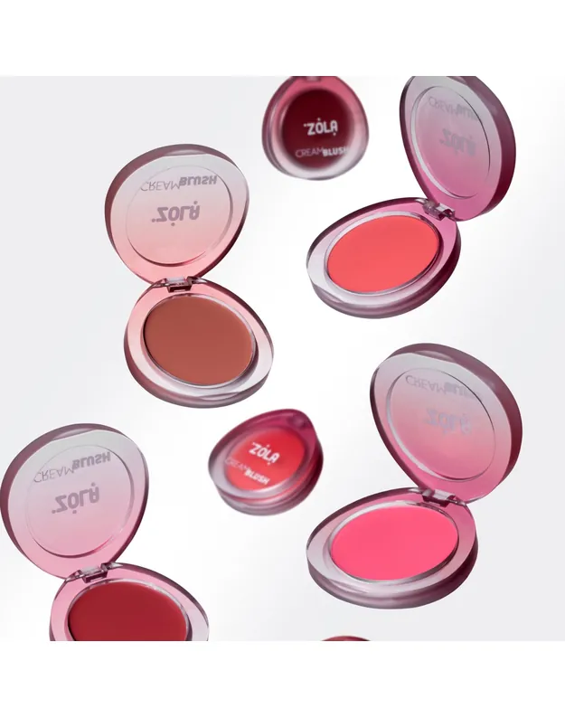 ZOLA Kreminiai skaistalai „Cream Blush“ įv. spalvos