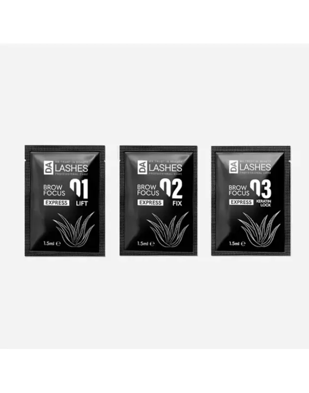 DA LASHES BROW FOCUS EXPRESS LAMI SYSTEM sašetės