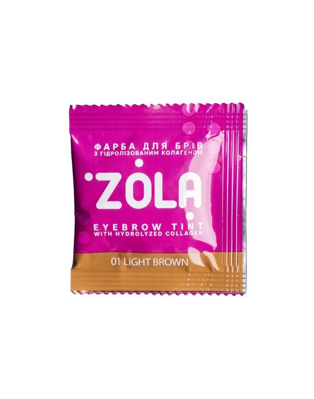 Zola kreminiai antakių ir blakstienų dažai su kolagenu- SAŠETĖMIS 2