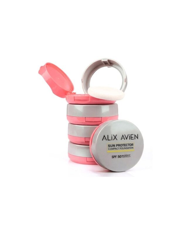 Alix Avien - Kompaktinis kreminis makiažo pagrindas - SUN PROTECTOR COMPACT FOUNDATION SPF 50  2