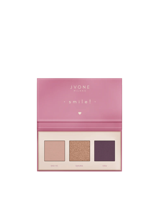 JVONE MILANO mini akių šešėlių paletė HANAMI, 3 x 1gr