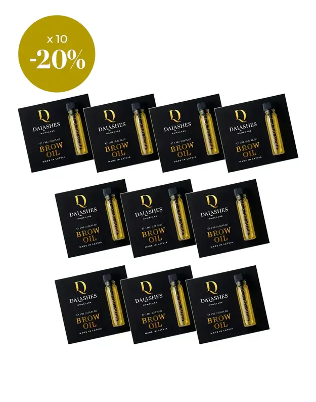 DA LASHES BROW OIL mini set (10 vnt.) DIDMENOS RINKINYS