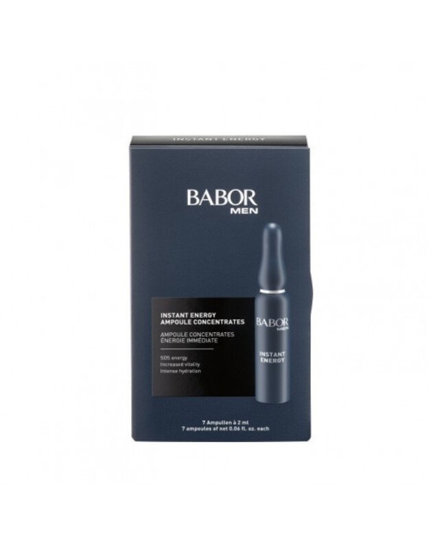Babor Men Instant Energy Ampoule Concentrate Energizuojančios veido ampulės vyrams 7x2ml