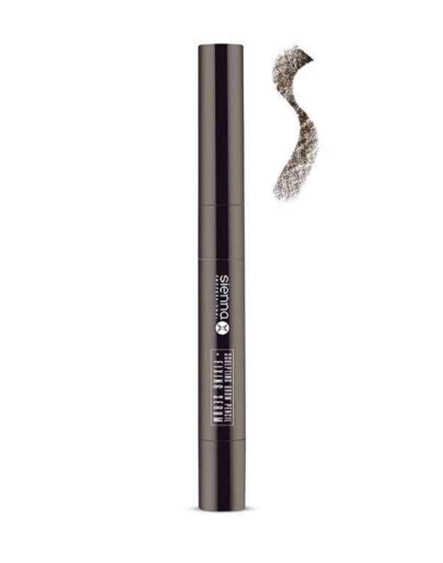 NATURAL BLACK SIENNA antakius koreguojantis pieštukas + fiksuojantis serumas